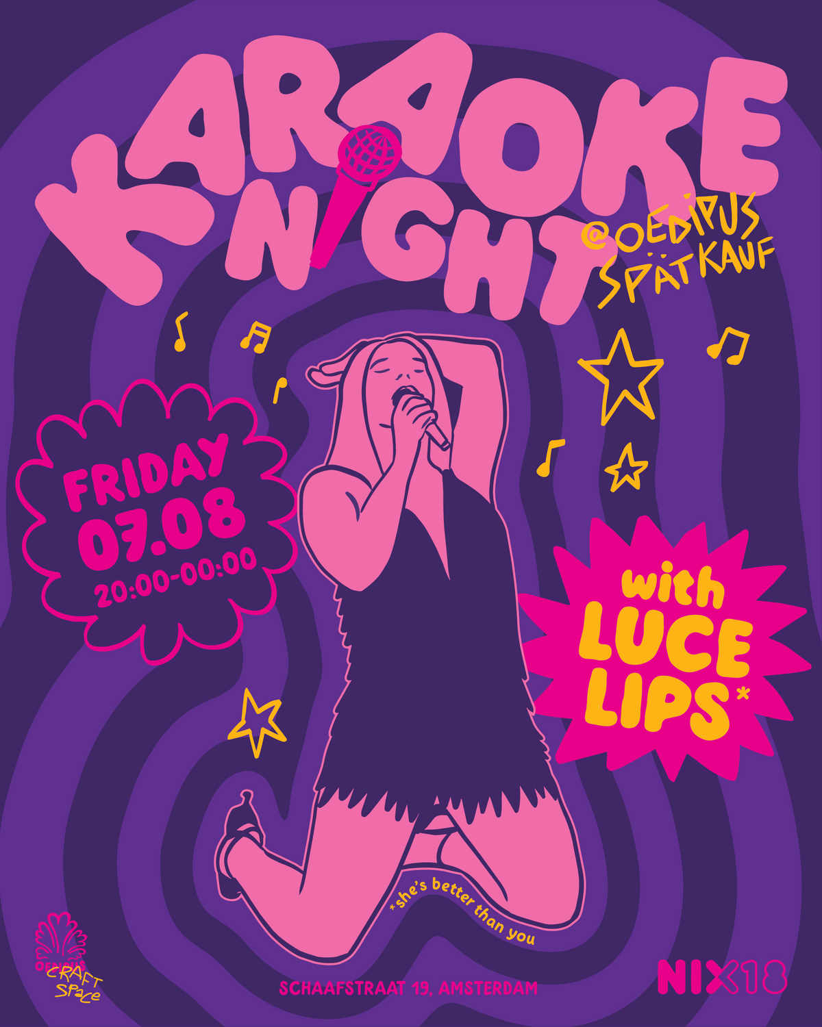 Karaoke Night with Luce Lips